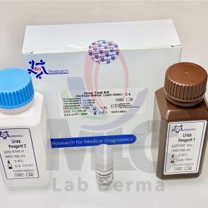 UREA KIT determination of Urea in serum, plasma & urine. R1: 100 ML R2: 100 ML 100 TEST